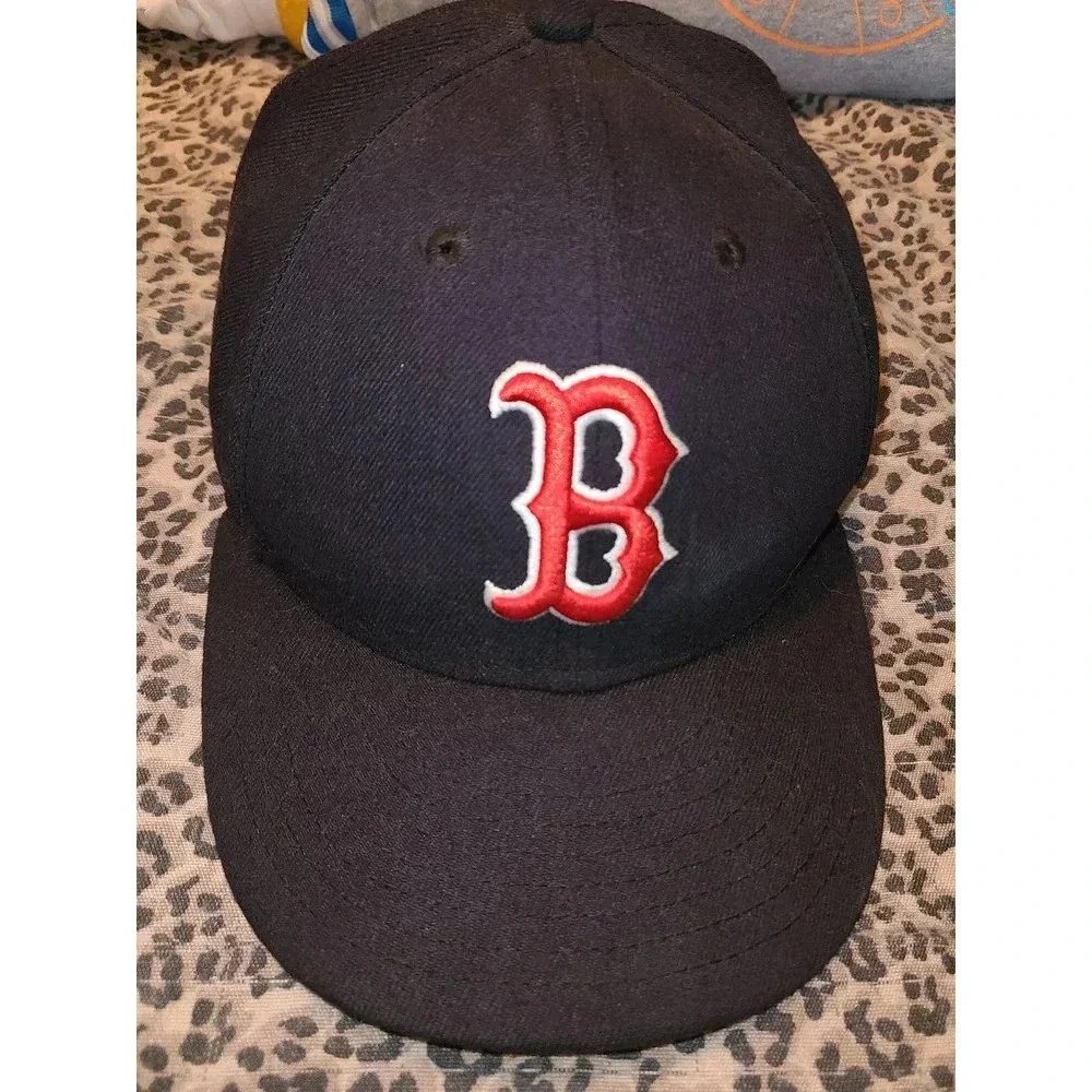New Era 59Fifty Snapback Hat Men's 7 3/8 Boston Red Sox Authentic Performance